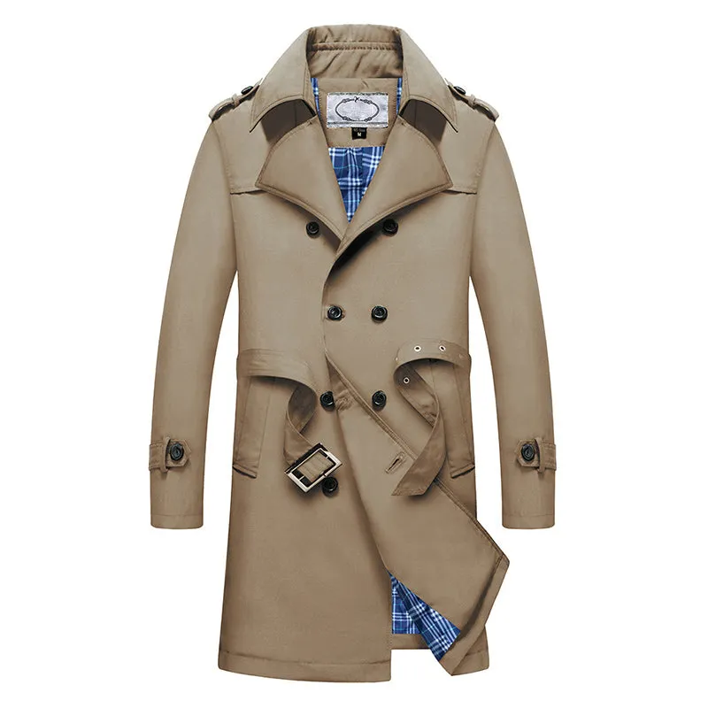 Men's Classic Lapel Double Breasted Coat