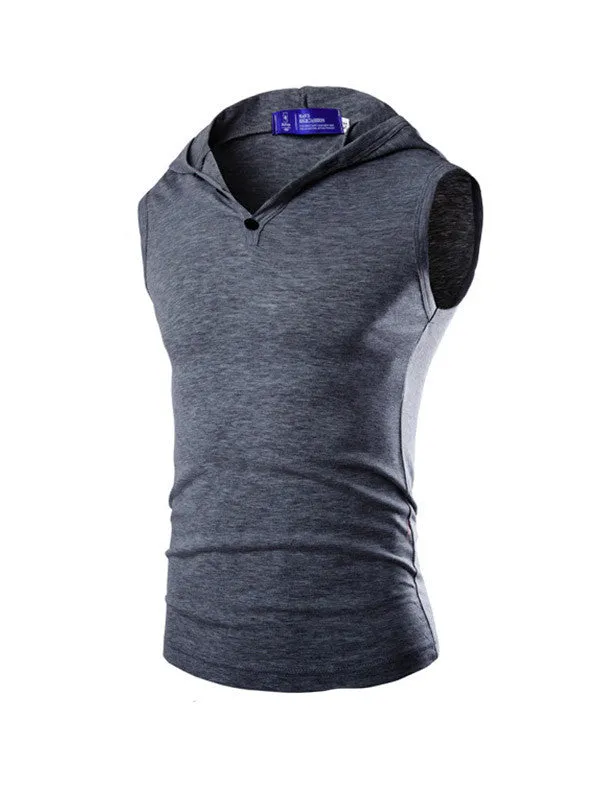 Men's Hooded Sleeveless Vest