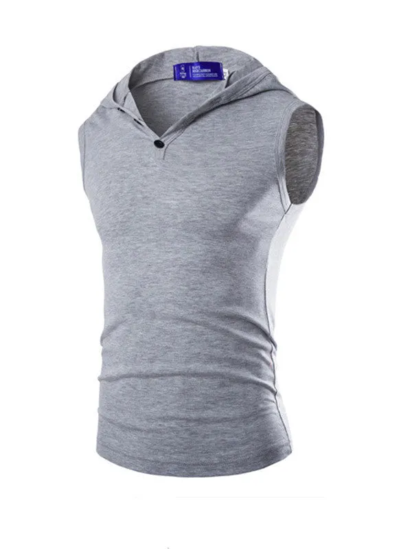 Men's Hooded Sleeveless Vest