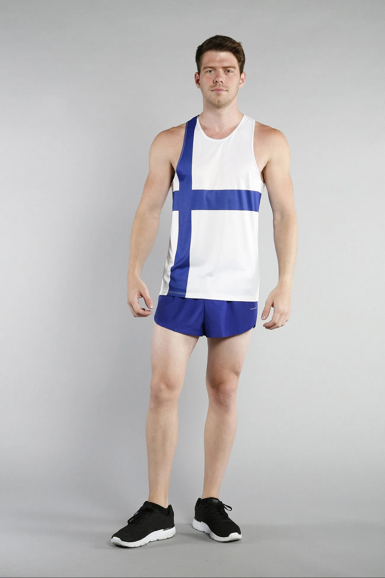 Men's Printed Singlet- Finland