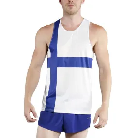 Men's Printed Singlet- Finland