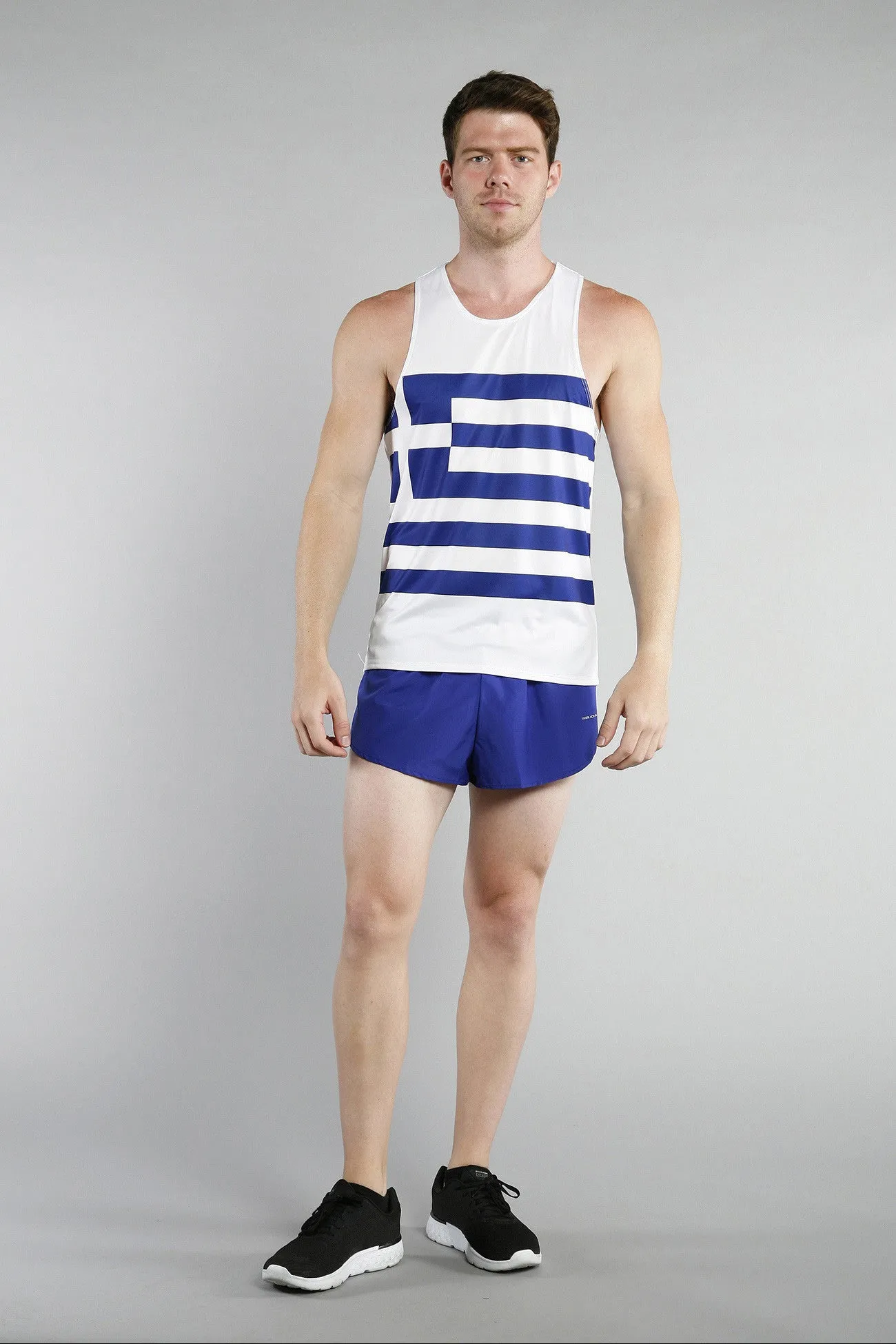 Men's Printed Singlet- Greece