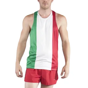 Men's Printed Singlet- Italy