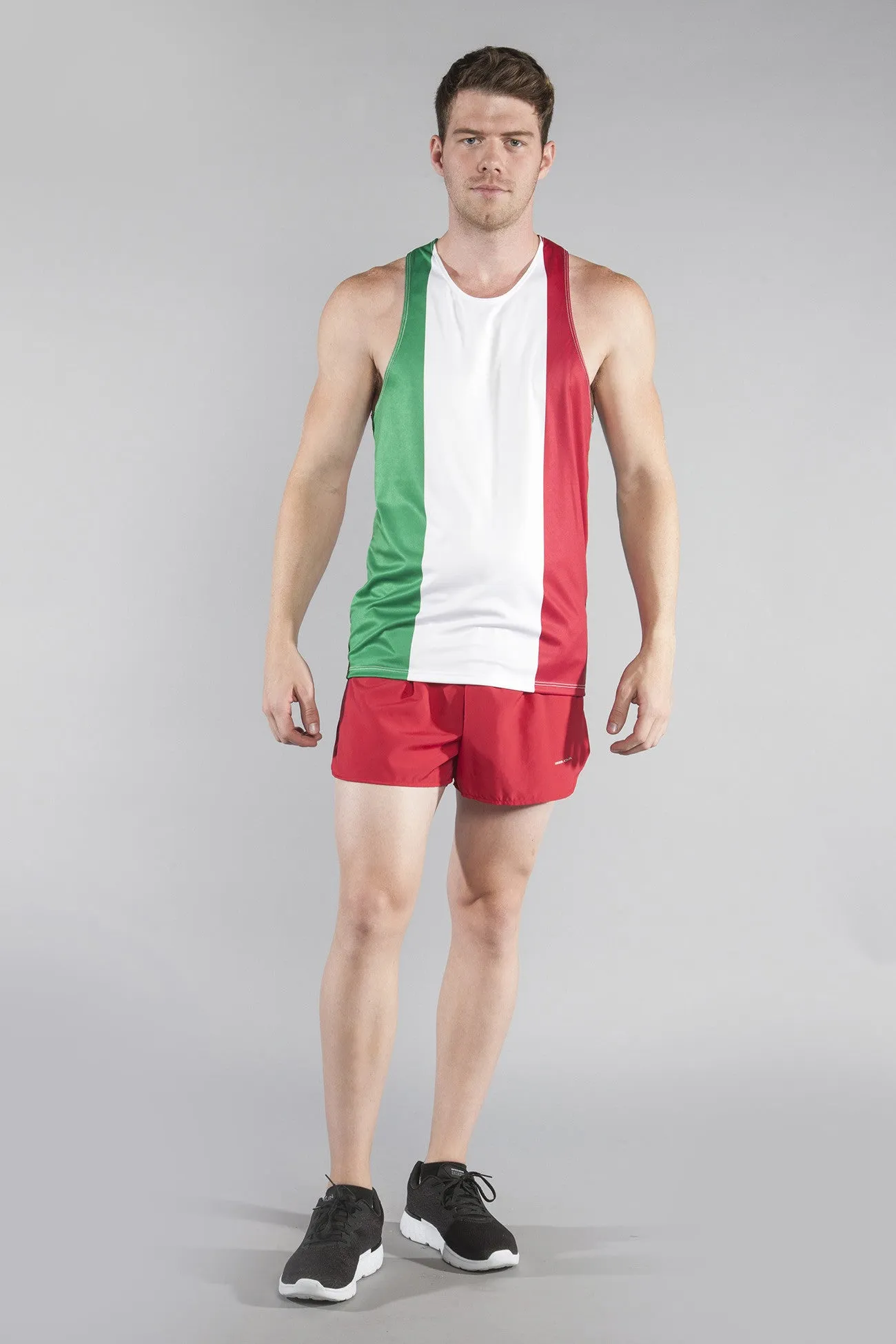 Men's Printed Singlet- Italy