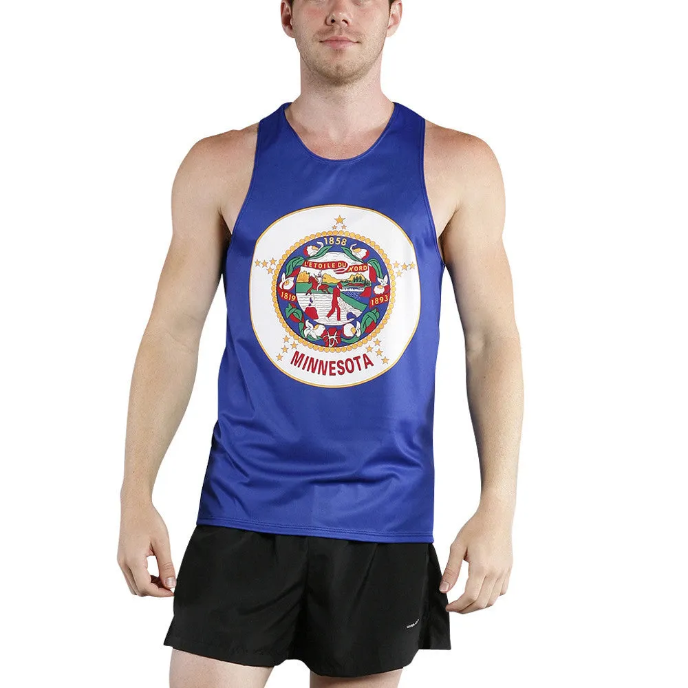 Men's Printed Singlet- Minnesota