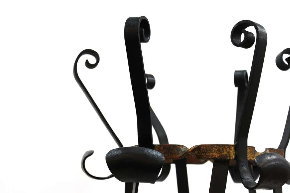 Midcentury Wrought Iron Coat Rack