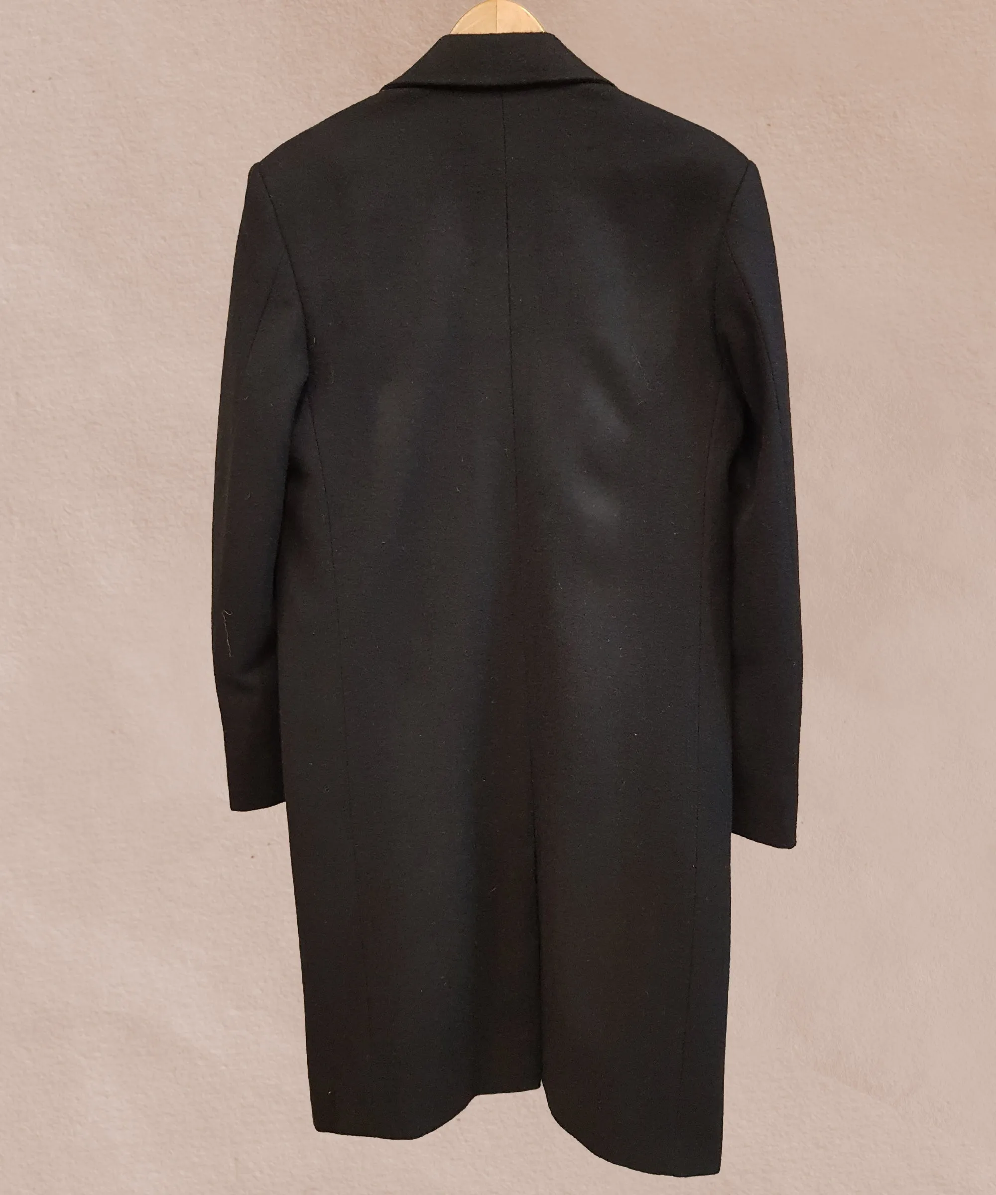 Black Midnight Balmacaan Coat