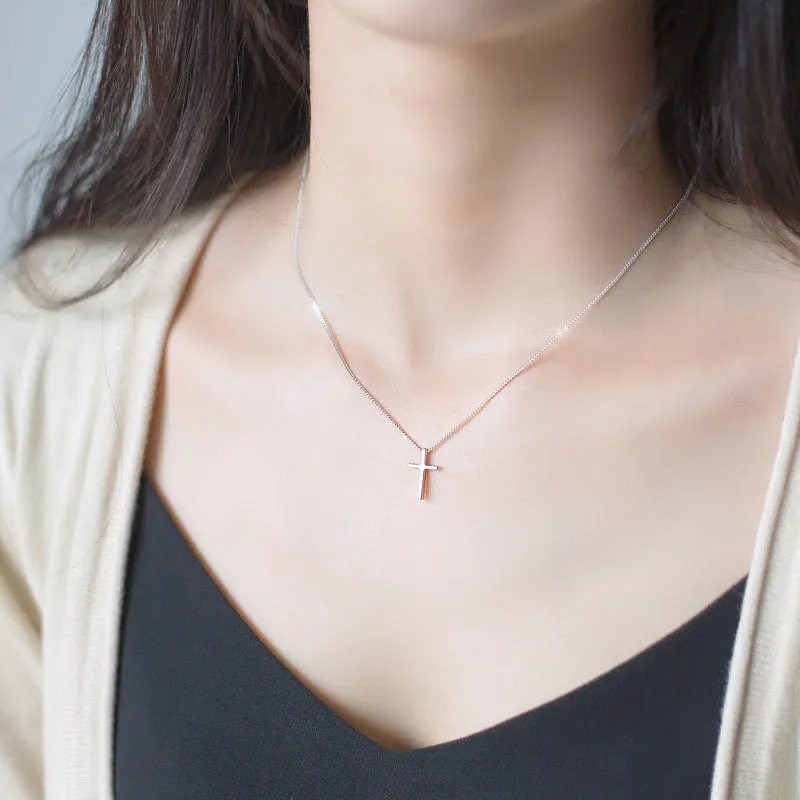 Minimalist and Stylish Cross Necklace - Christian Jewelry - Christian Gift