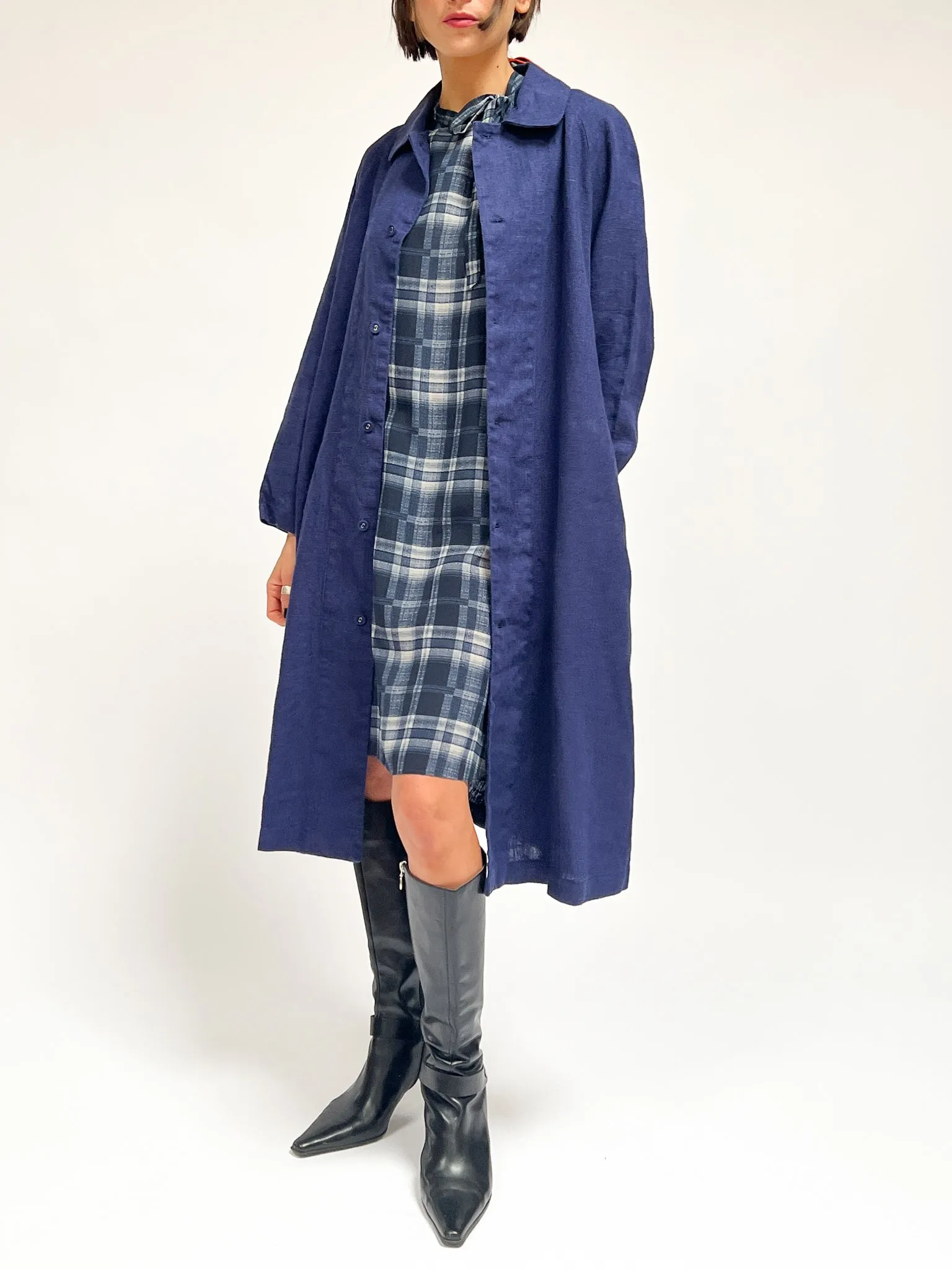 Mirthe Coat - Blue Violet