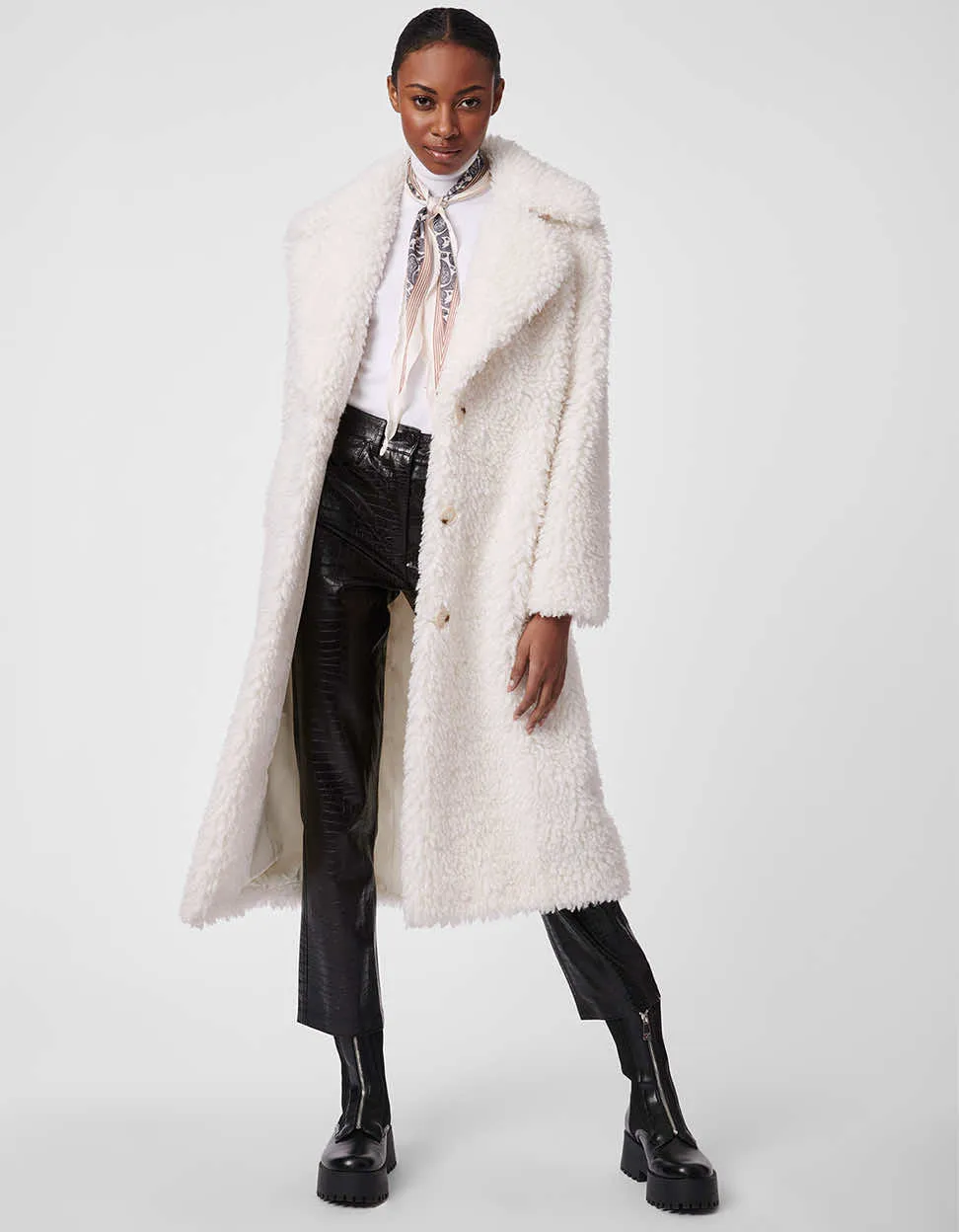 Modern Cloud Faux Fur Coat