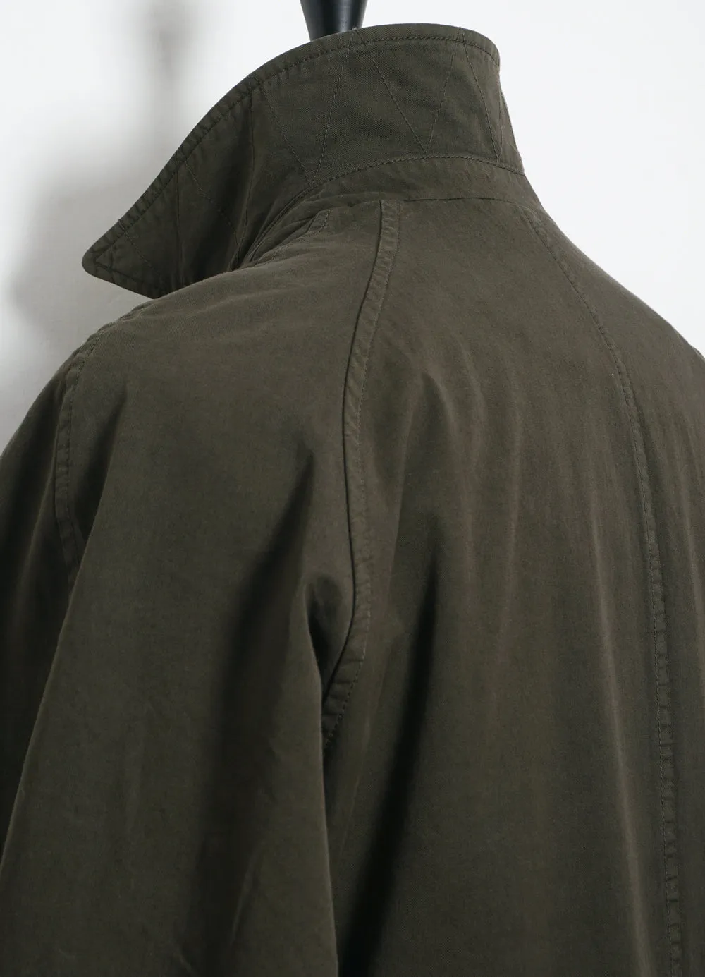 MORTEN | Long Coat | Olive Drill