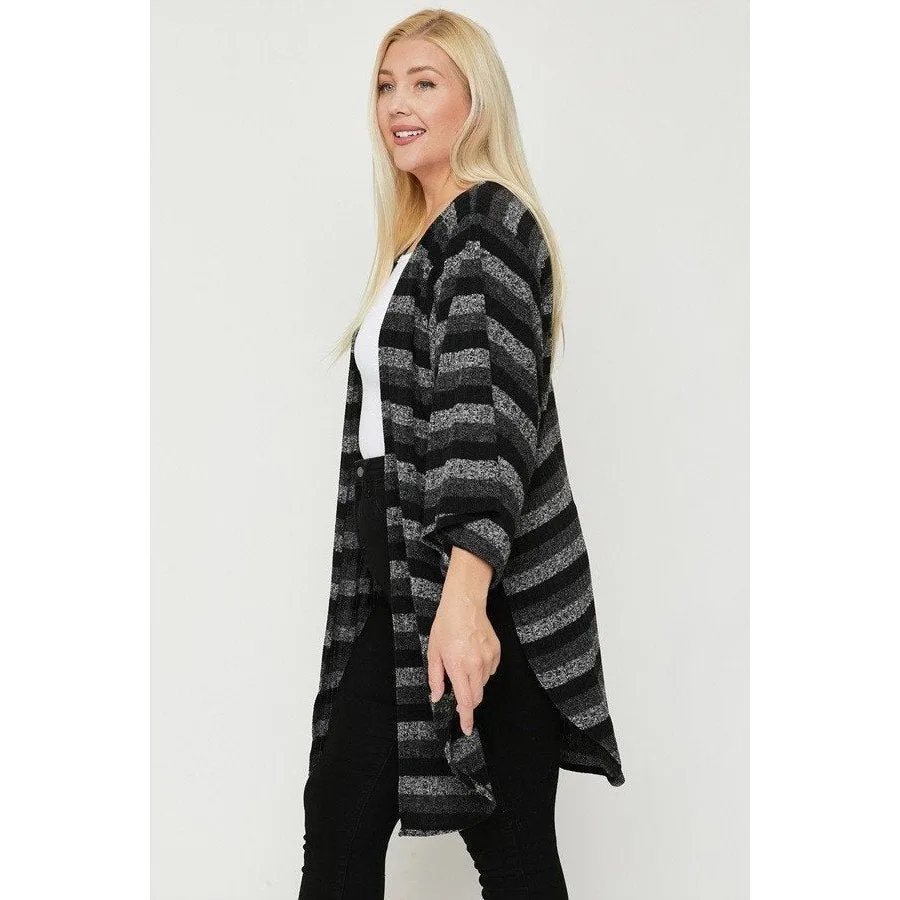 Multi-color Striped Cardigan