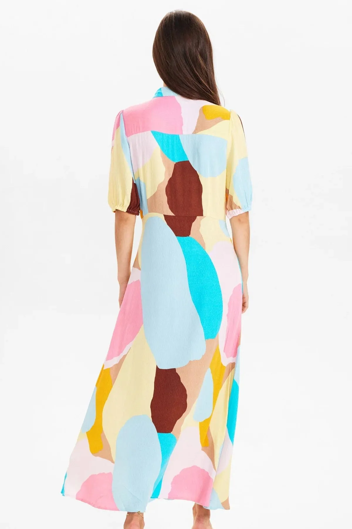 Multi-Colour Numph Printed Maxi Dress