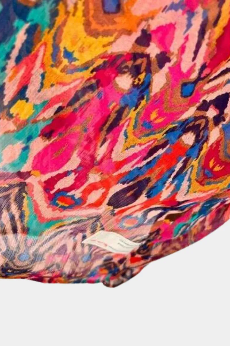 Odd Molly Coverup Sheer Popover Multicolor Caftan