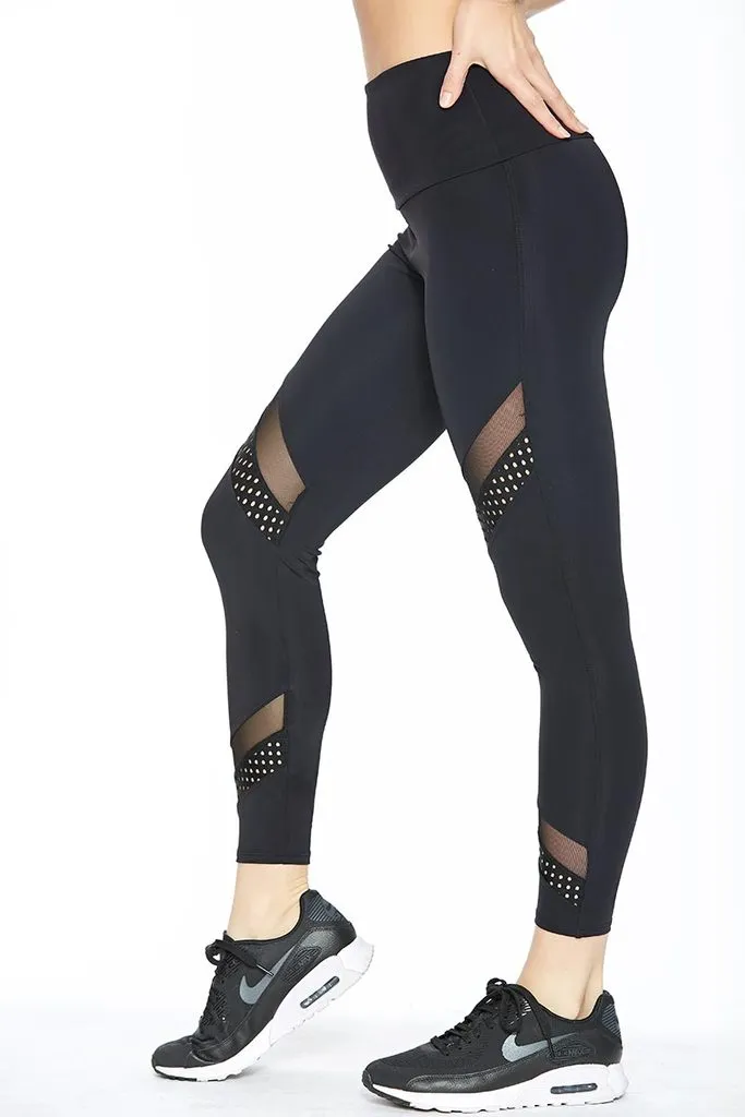 Onzie High Rise Sporty Mesh Legging Black