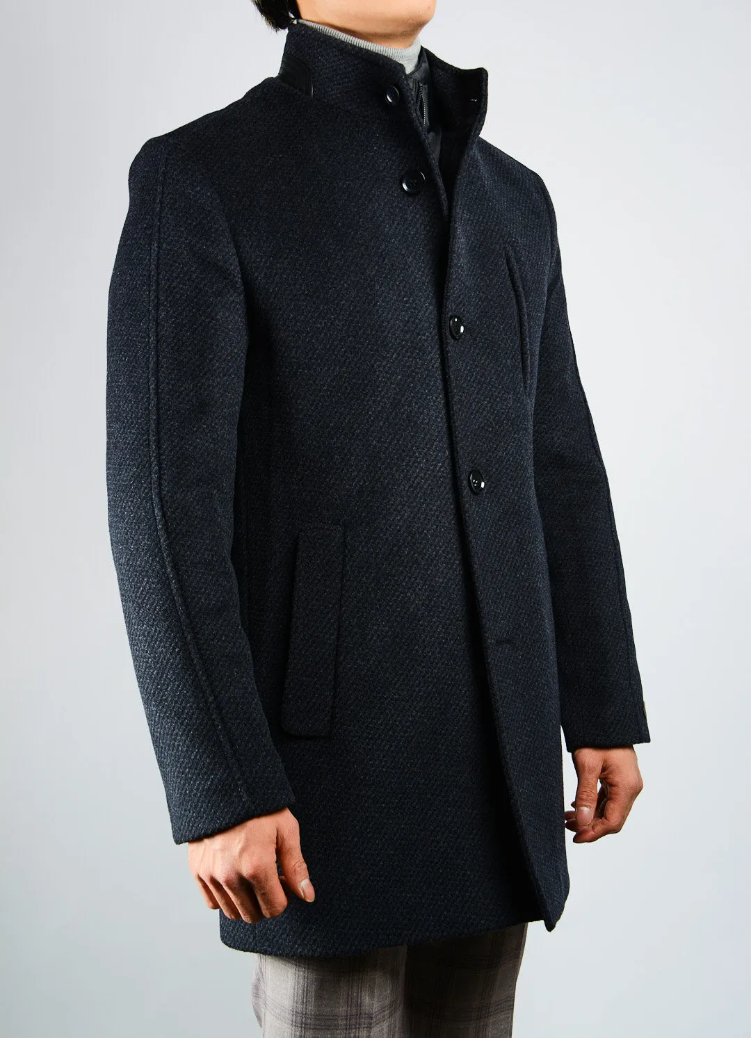 Preston Tweed Cadet Collar Coat