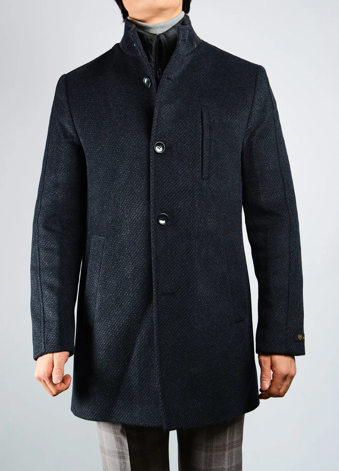 Preston Tweed Cadet Collar Coat