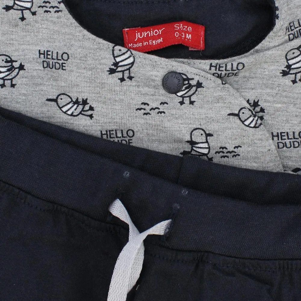 "Hello Dude" Sleeveless Pajama