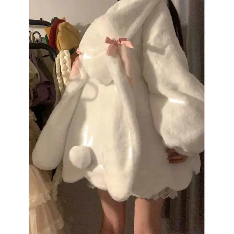 Rabbit Bunny Ears Plush Coat