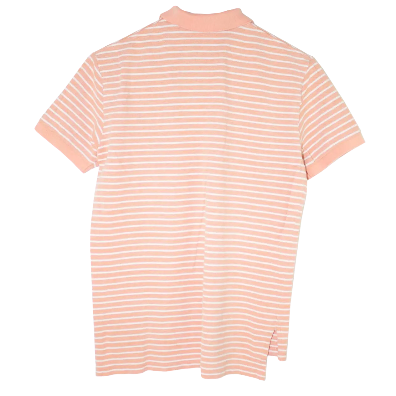 Ralph Lauren Striped Poloshirt Salmon (M)