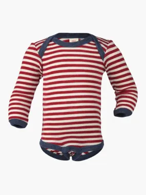 Red Striped Wool Baby Body