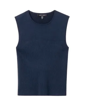 Renoir Sleeveless Tank (Navy)