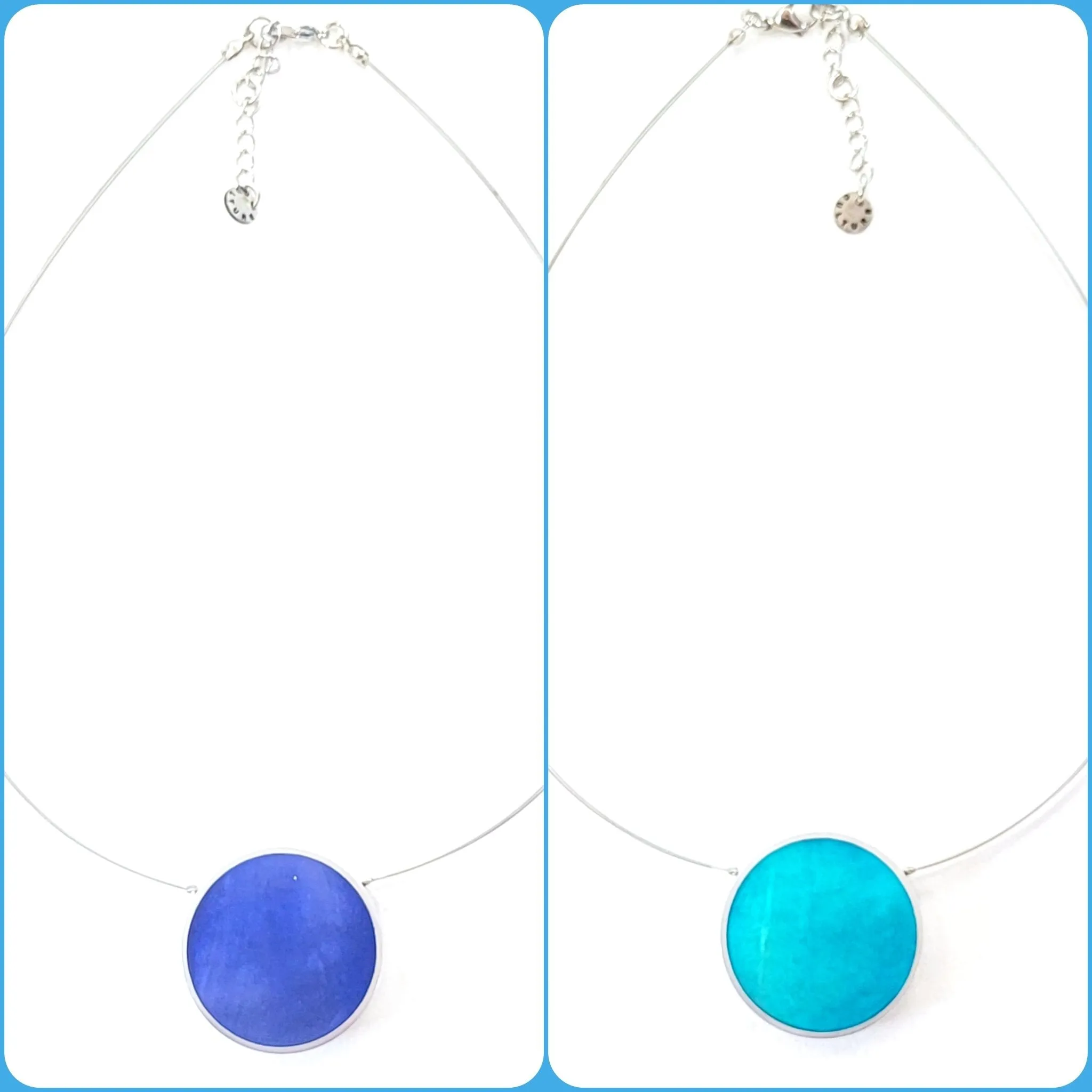 Reversible Round Pendant Necklace