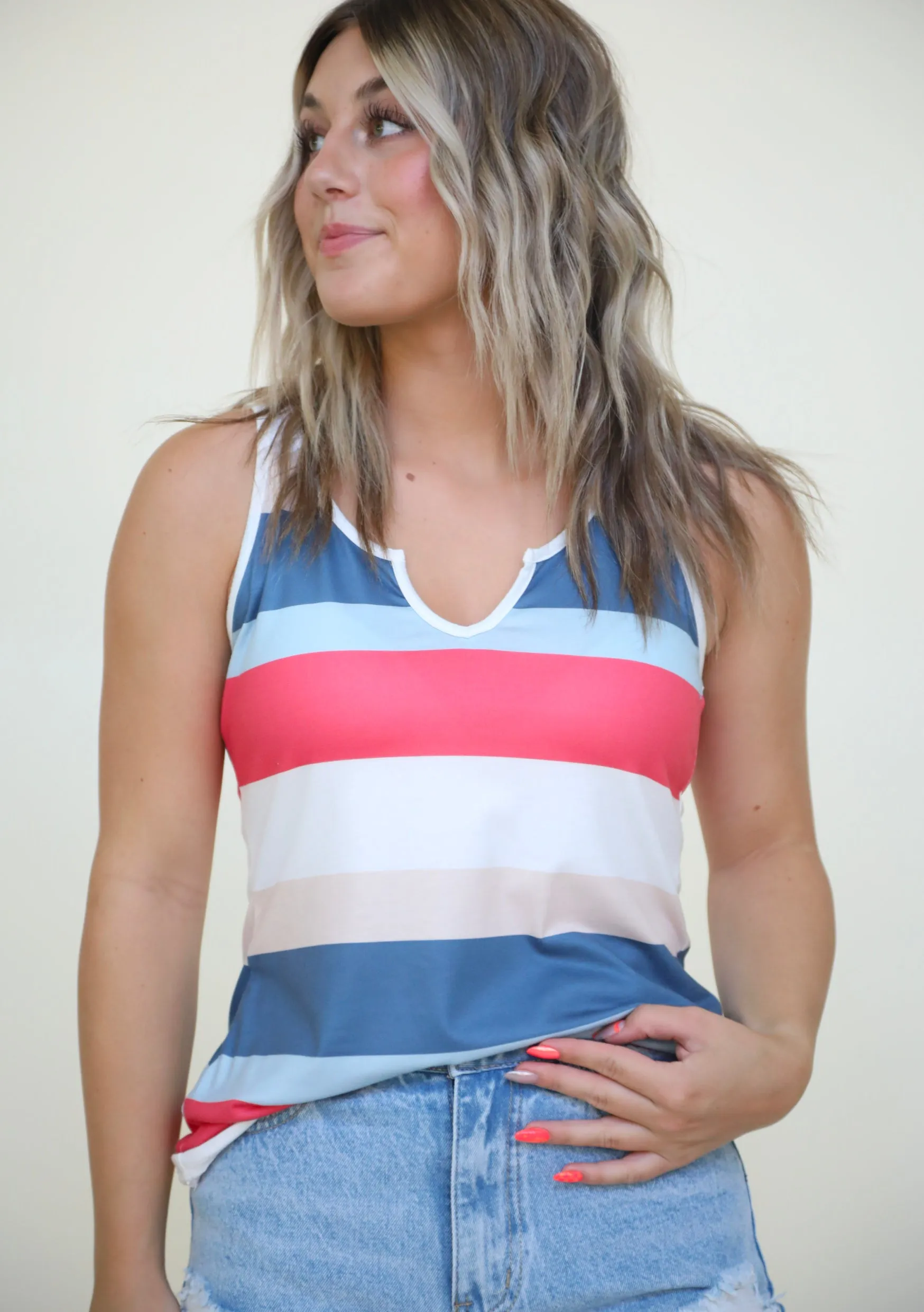 Serendipity Striped Tank Top