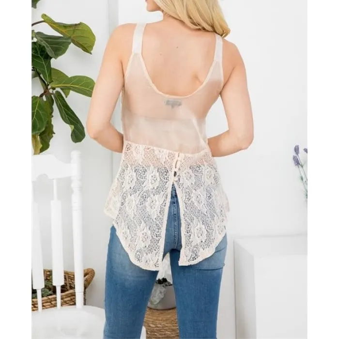 Sheer Halter Rosette Top