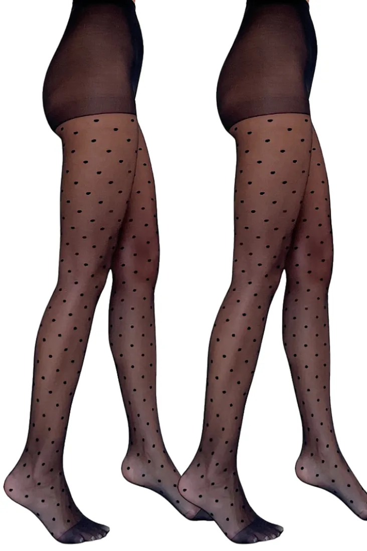 Sheer Polka Dot Tights