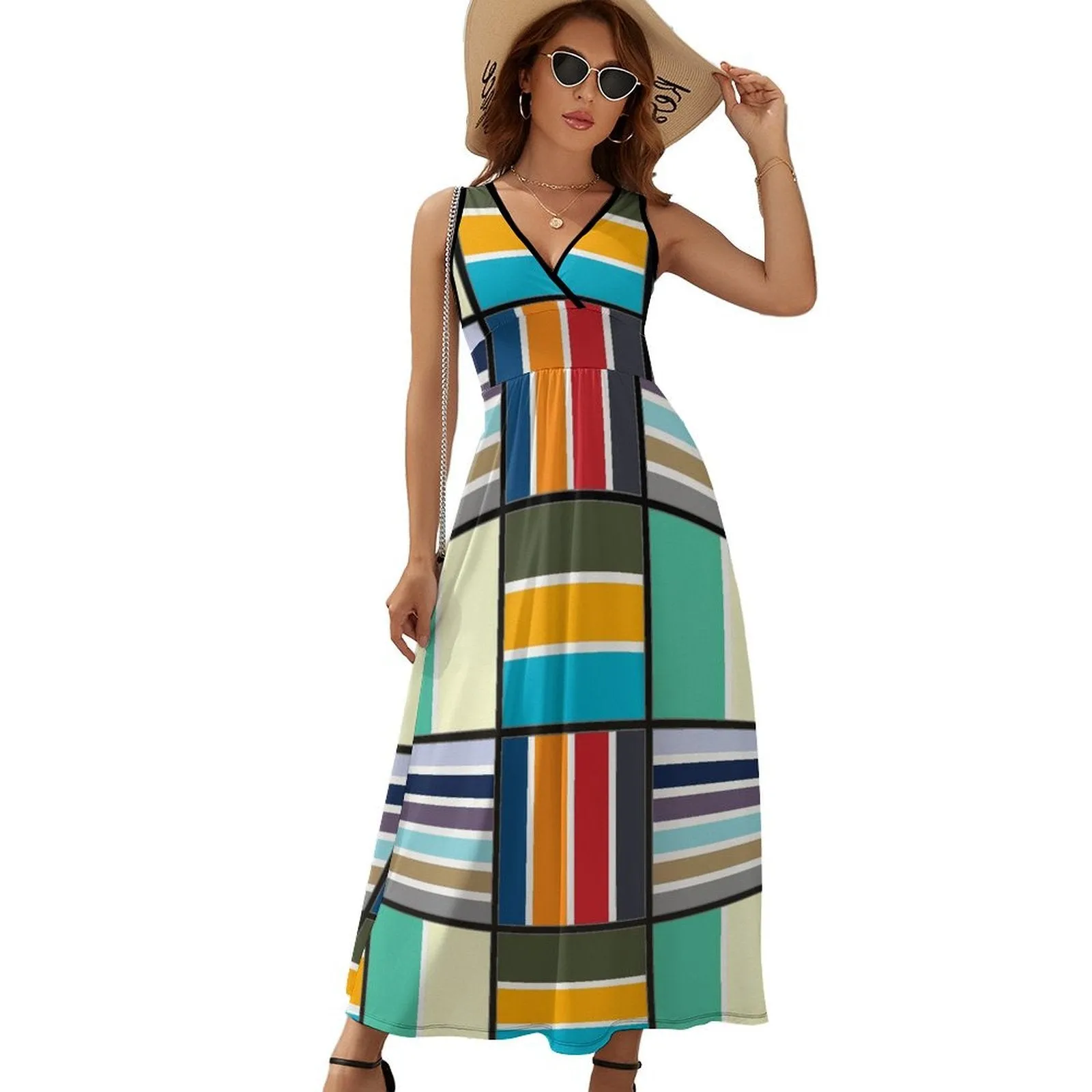 Sleeveless Long Dress (NZ028) Sleeveless dress