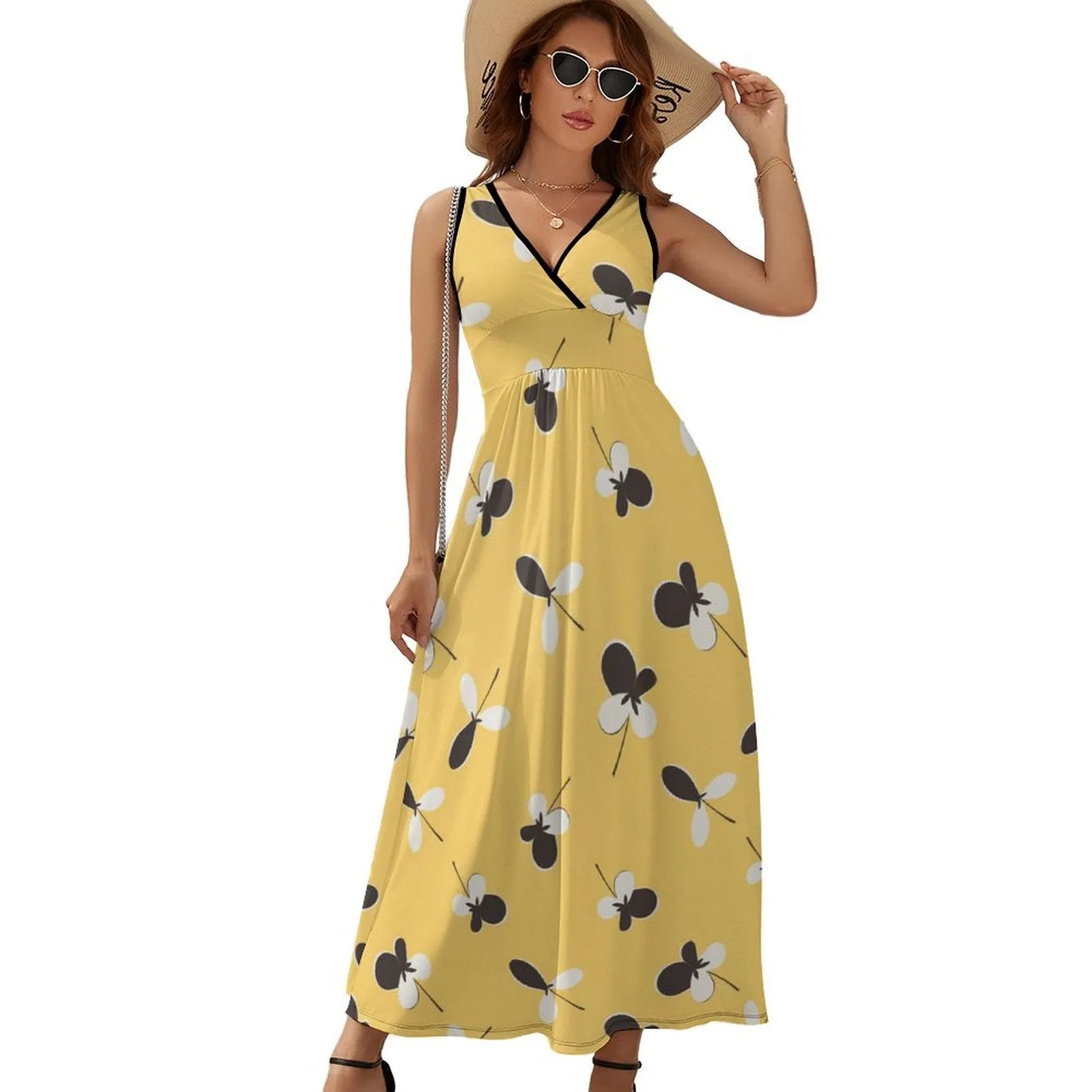 Sleeveless Long Dress (NZ028) Sleeveless dress