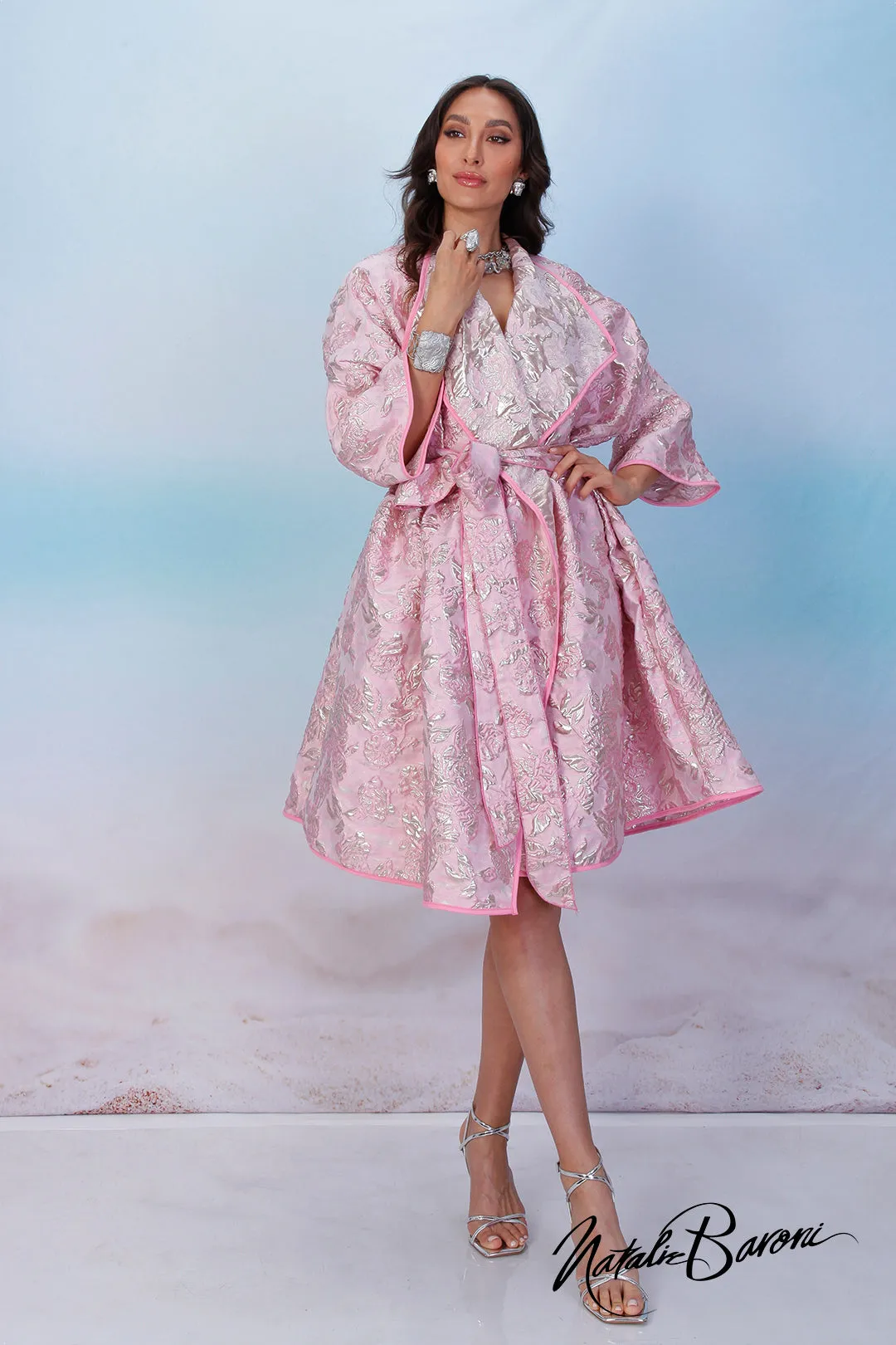 Soft Pink Coat Dress - Venezia