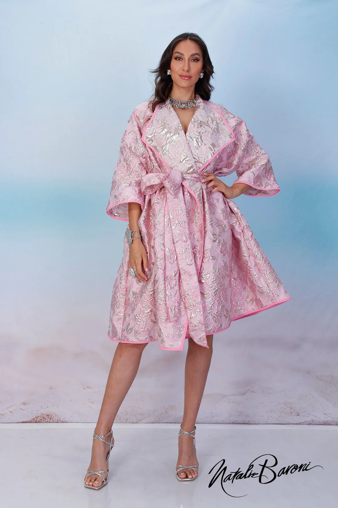 Soft Pink Coat Dress - Venezia