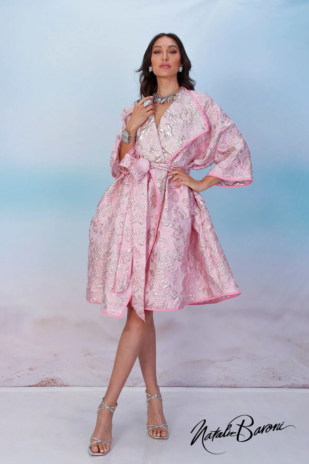 Soft Pink Coat Dress - Venezia