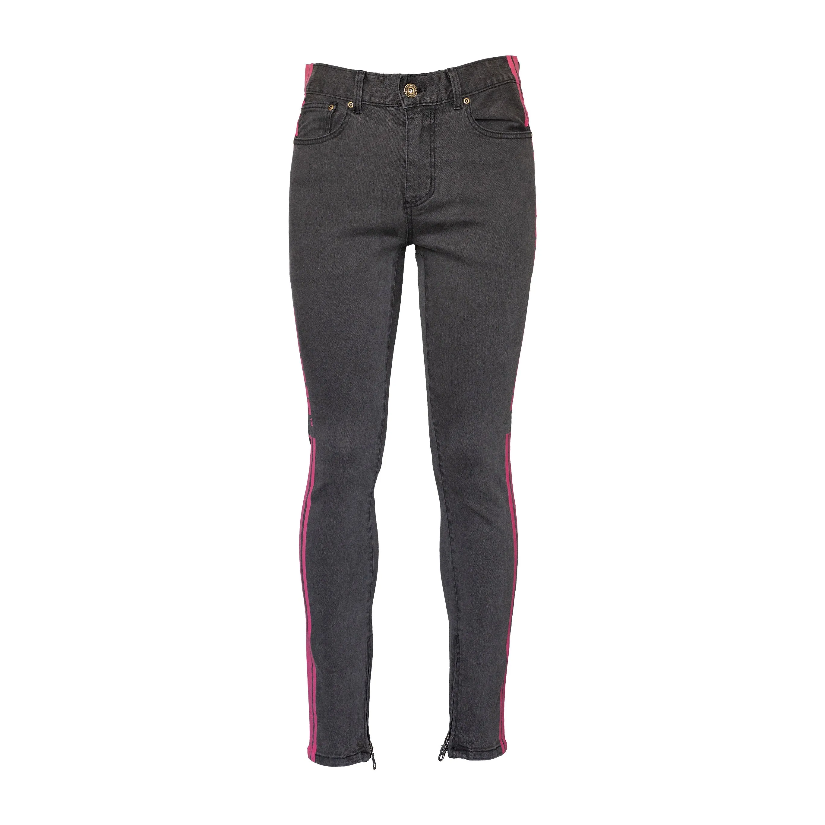 Striped Logo Denim Black/Pink