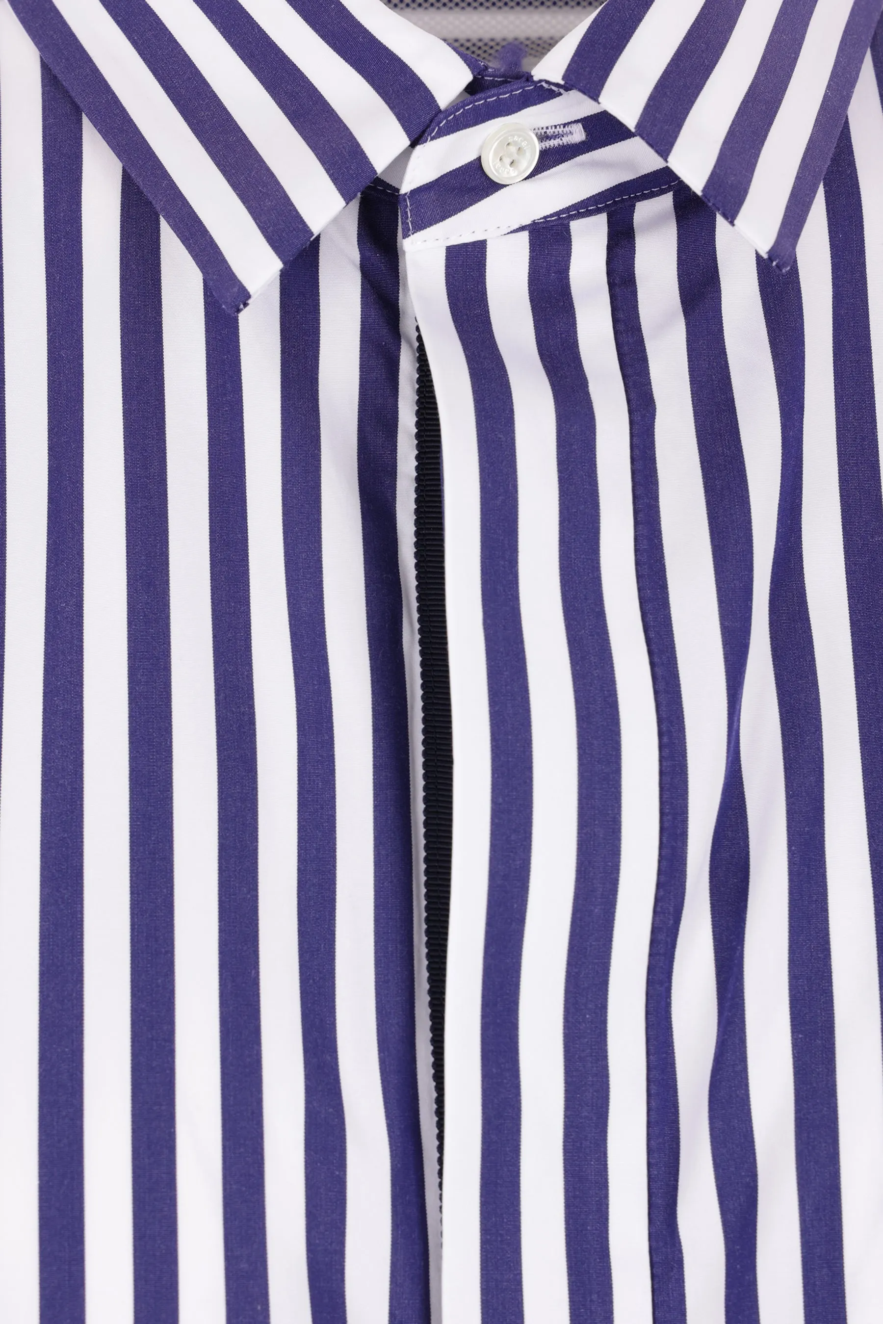 striped poplin shirt