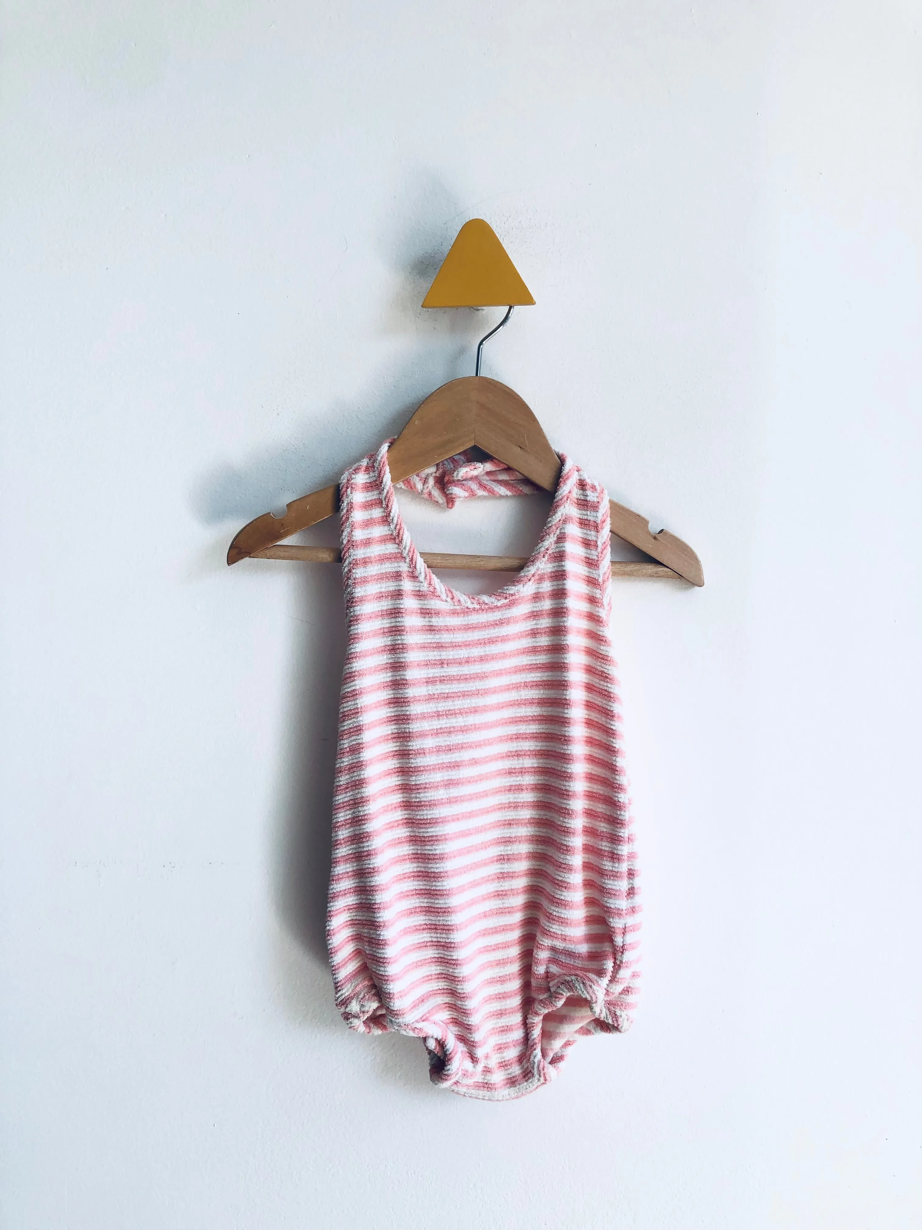 Striped Terry Halter Suit // 18M