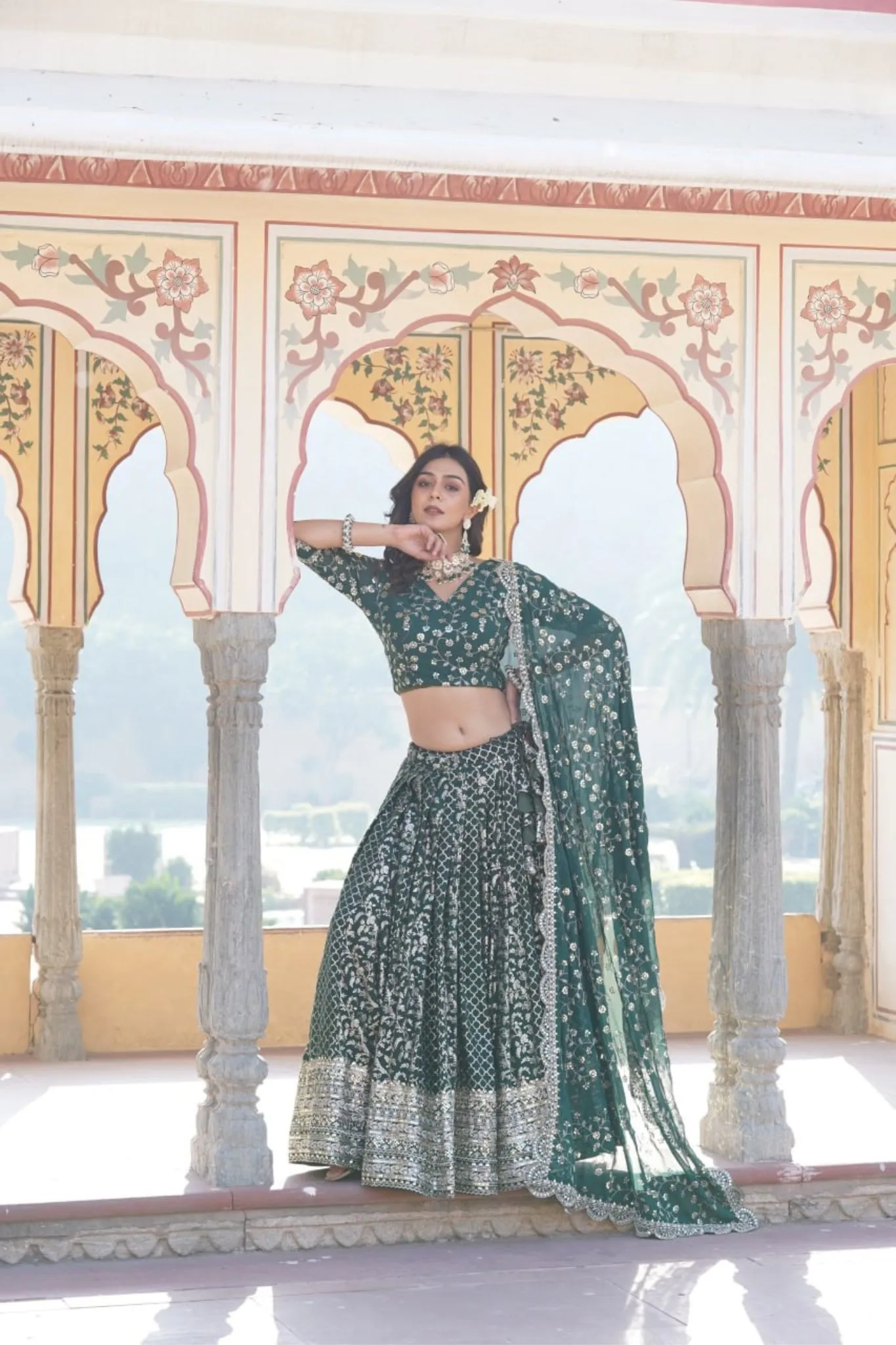 Stylish Designer Viscose Jacquard Lehenga Choli