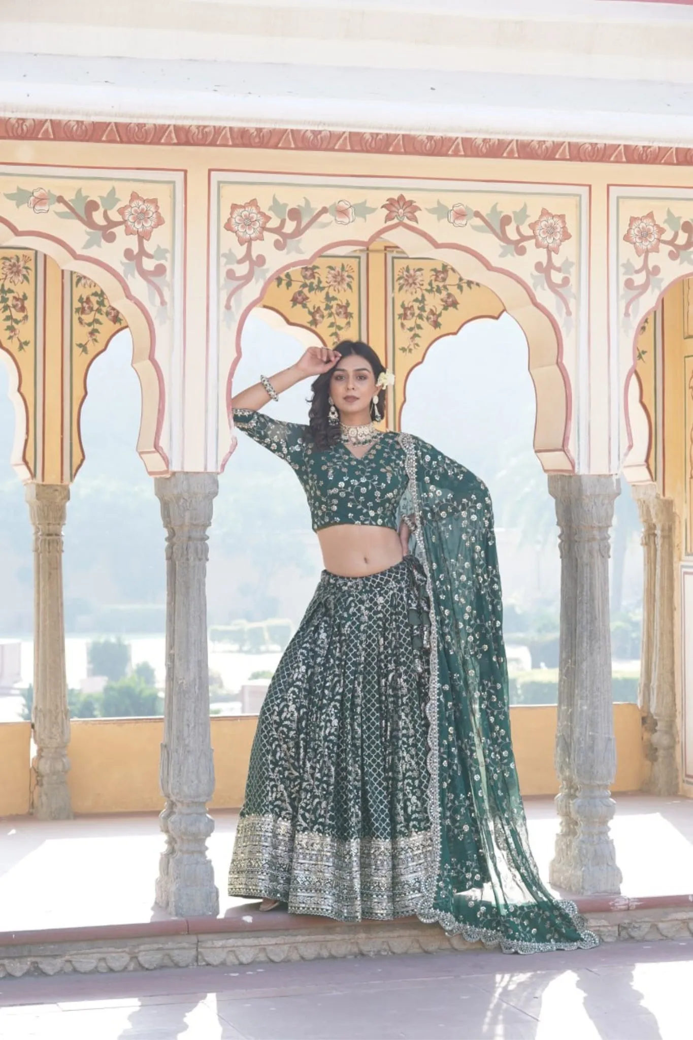 Stylish Designer Viscose Jacquard Lehenga Choli