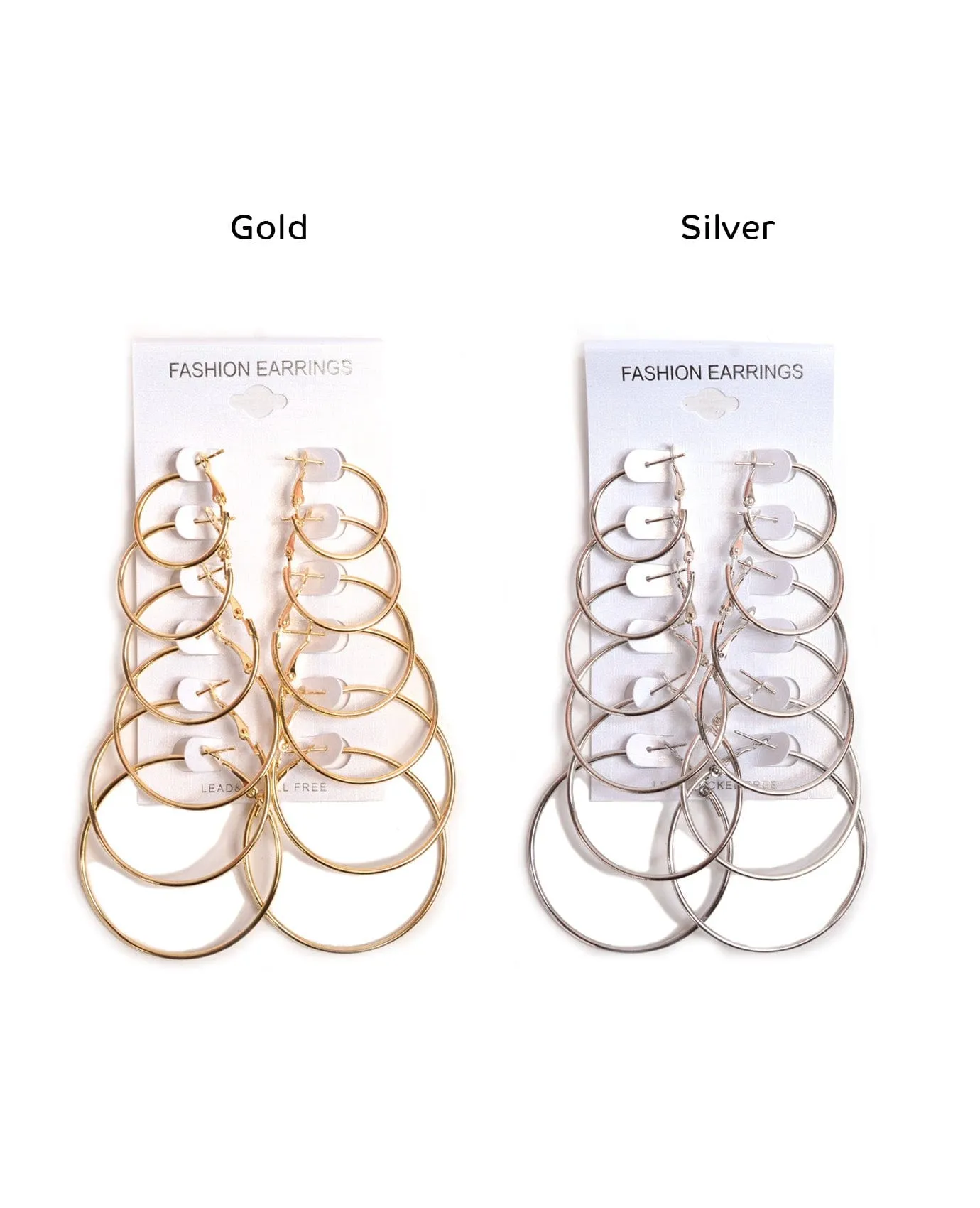 Stylish Hoop Earring Set