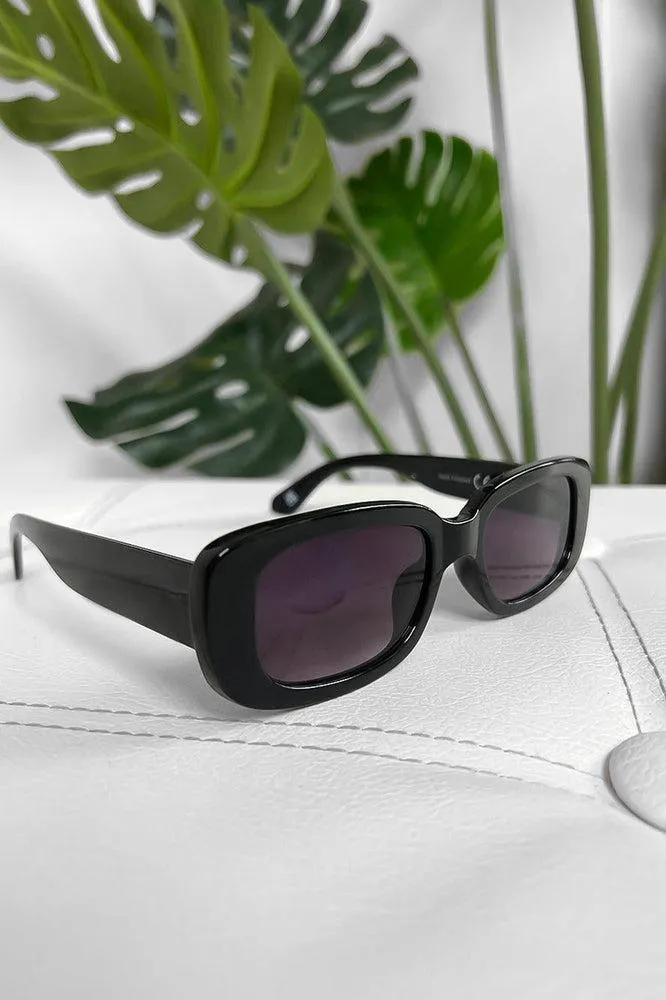 Stylish Oval Transparrent Frame Sunglasses