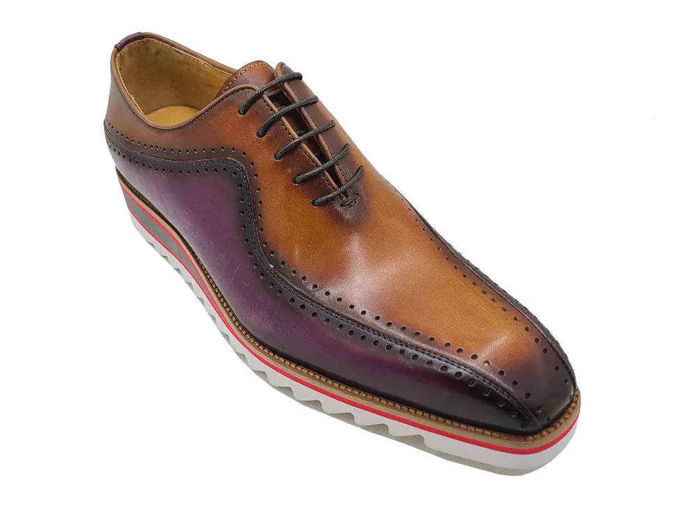 Stylish Two-Tone Brogue Oxford