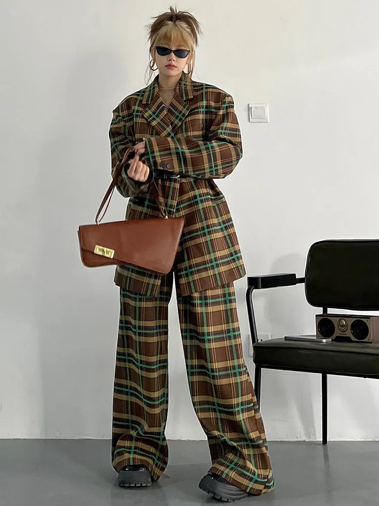 Teruma Oversized Plaid Coat