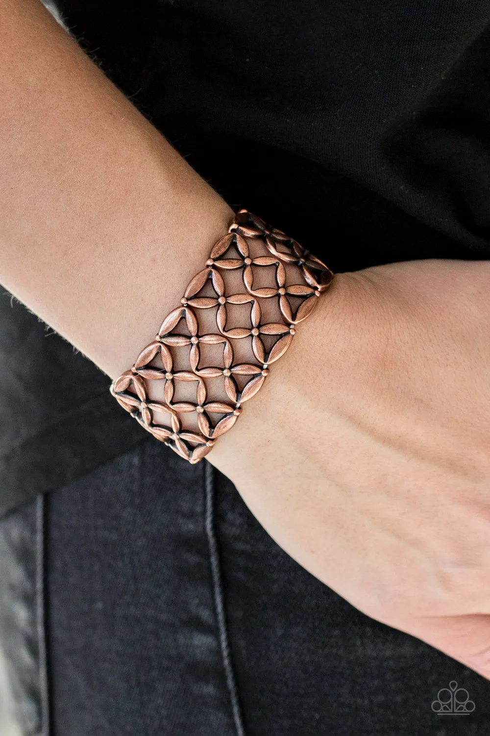 The Big BLOOM - Copper Paparazzi Bracelet