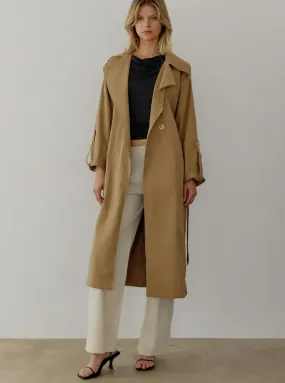 The Janie Coat in Khaki