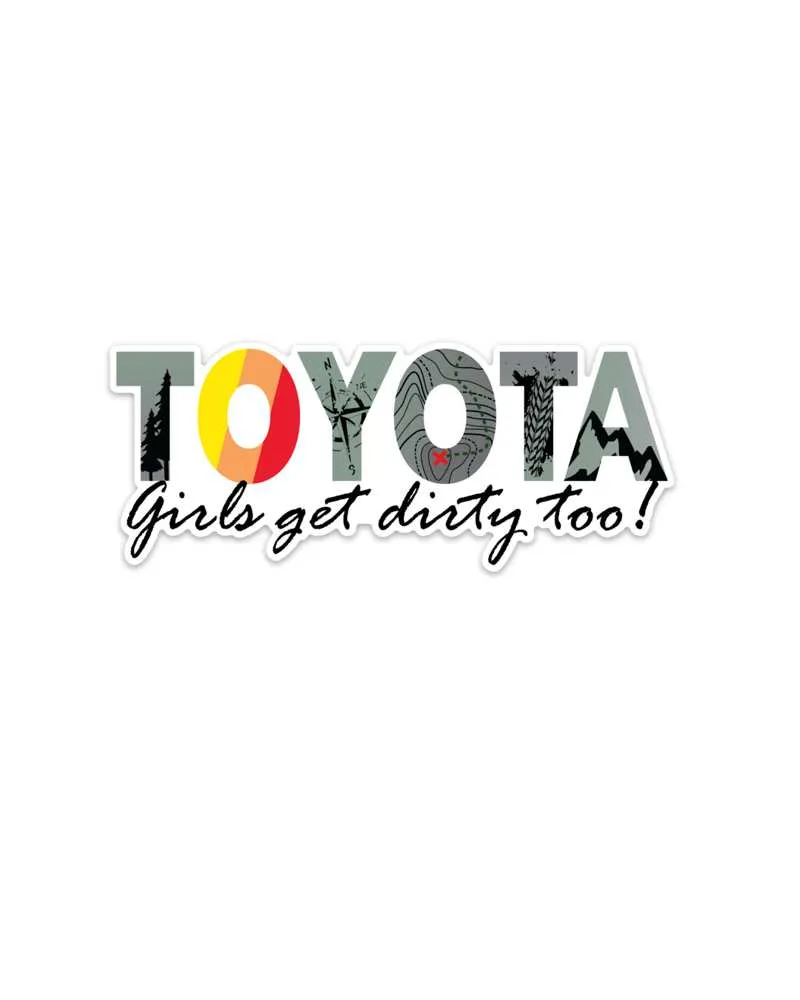 Toyota Girl Printed Decal