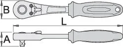 Unior Reversible Ratchet 1/4