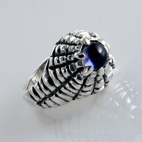 Unique and Stylish Sterling Silver Iolite Ring Size 5