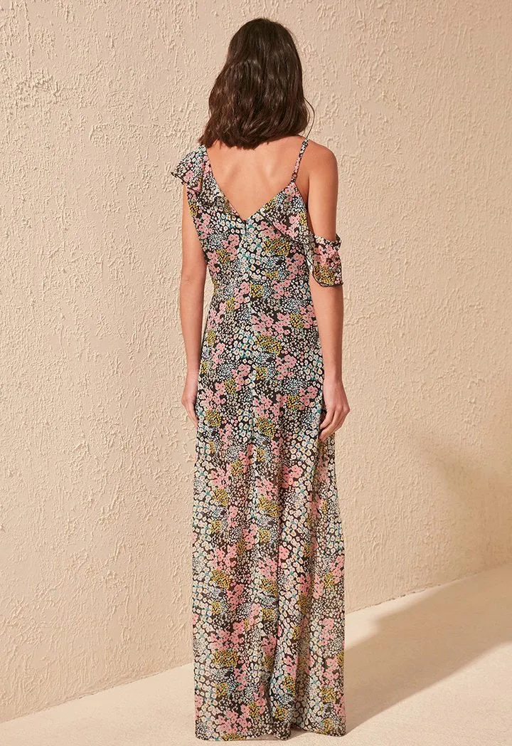 Venus Printed Chiffon Dress